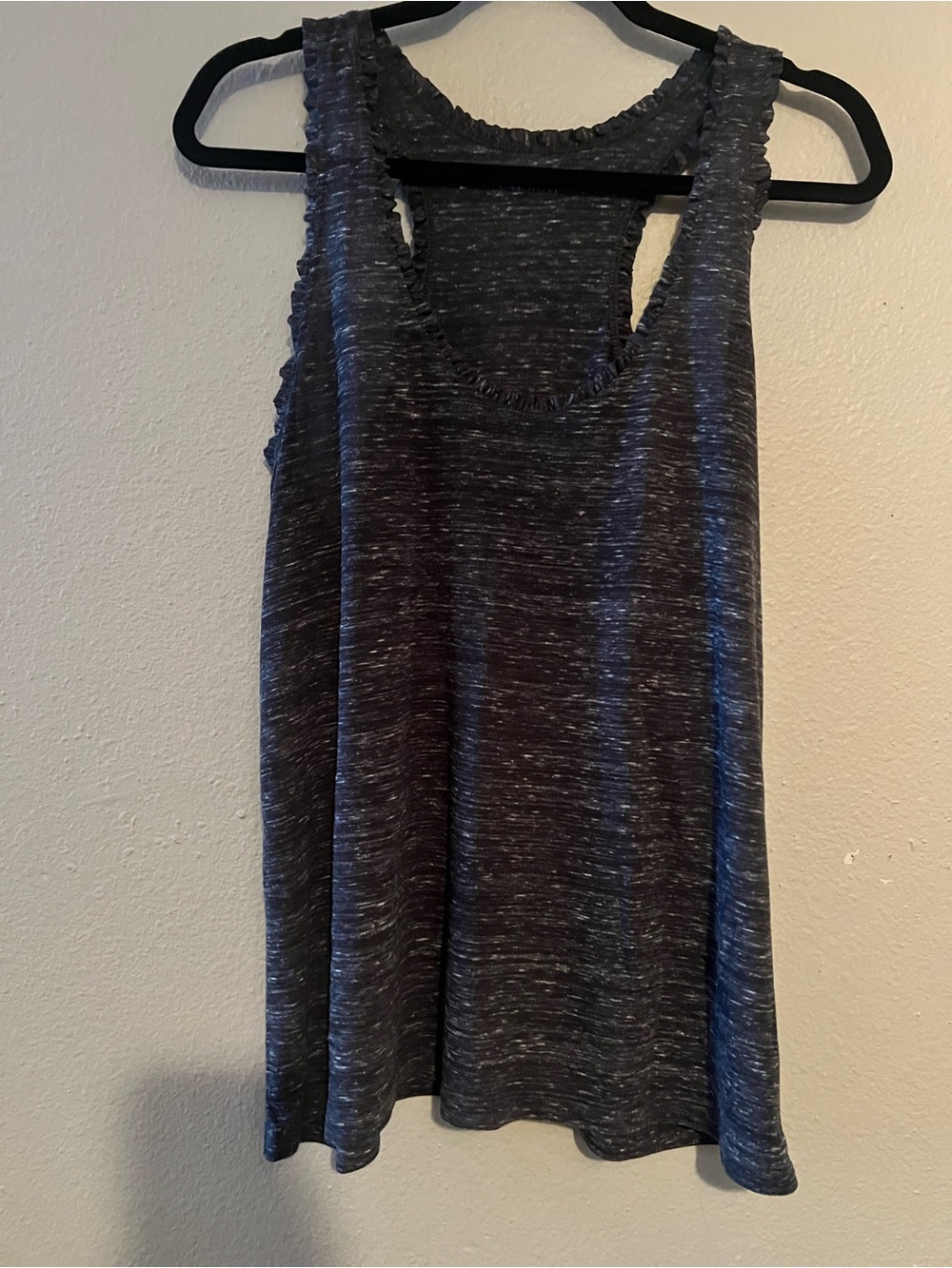 Casion Black Space-Dye Racerback Tank